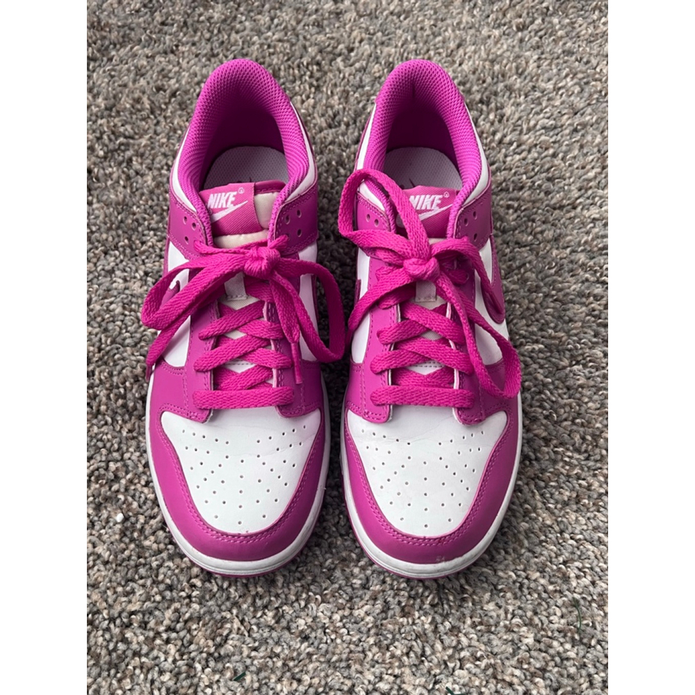 Nike Dunk Low Active Fuchsia Pink White FJ0704-100 (Size 5.5) Authentic - Picture 2 of 8